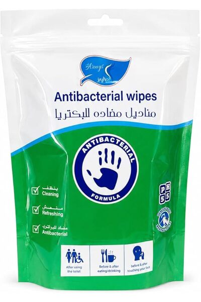 GENERAL Araiz Anti-Bacterial Wet Wipes Individually Wrapped 3 in 1 Formula Ro...