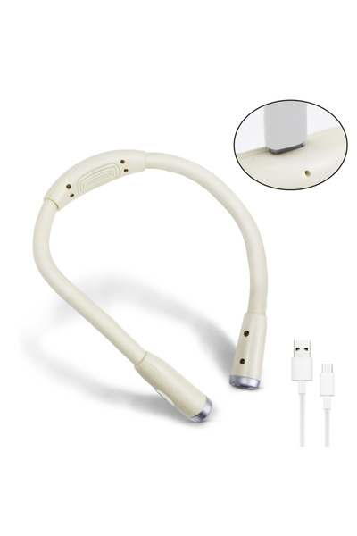 Choice rechargeable - white LED Neck Hanging Reading Light USB Rechargeable /...