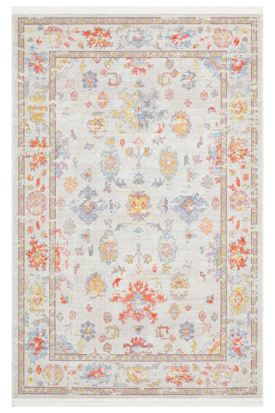 Otantik Eskitme Şönil Kilim, Makinede Yıkanabilir Kaymaz Taban Halı