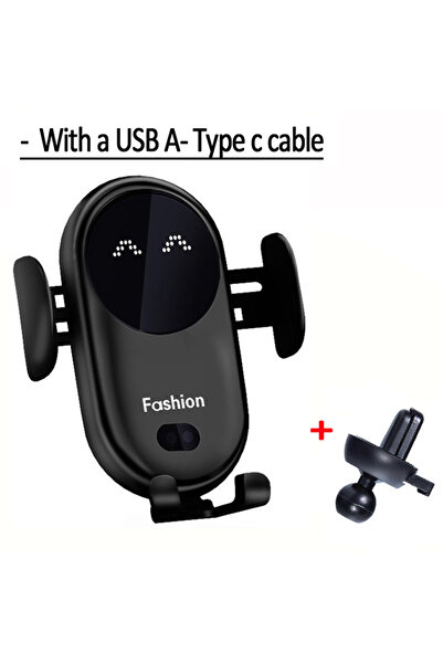 Choice VIKEFON Black Standard VIKEFON Car Wireless Charger Car Phone Holder f...