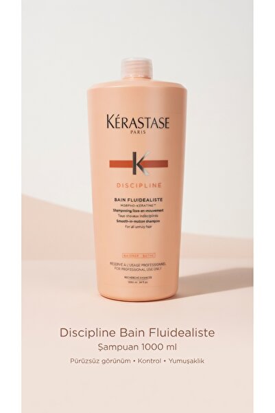 Kerastase Discipline Bain Fluidealiste Straightening Shine Shampoo for Fluffy...