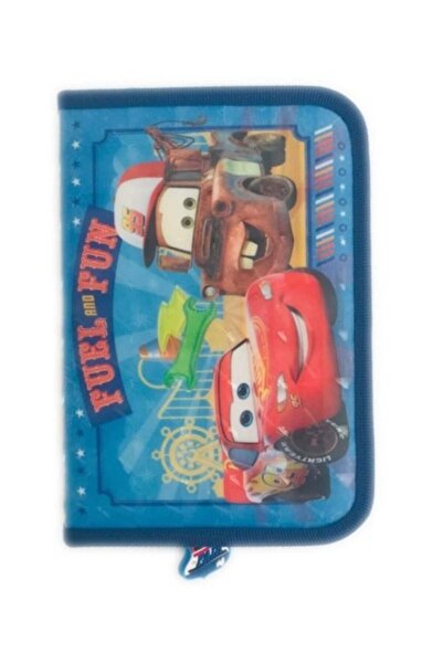 Happyschool Penar textil cu 1 fermoar și 2 compartimente, Mașini Ramone, 21 X...