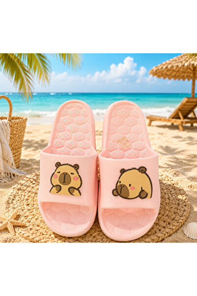 Genel Markalar Capybara Pembe Terlik