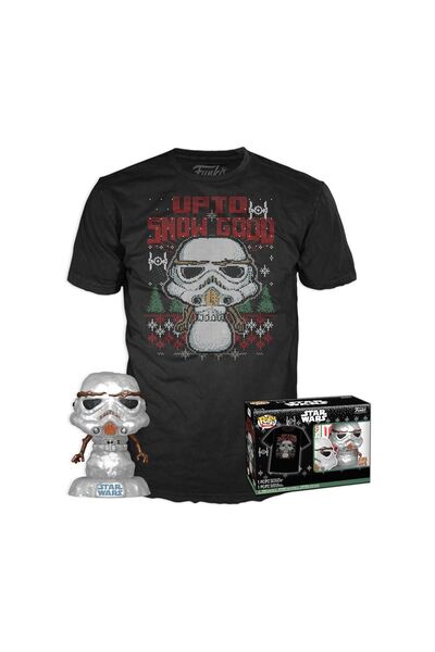 Funko Ποπ! & Tee Disney Star Wars - Εορταστικός Στορμτρούπερ (Μεταλλικό) Φιγο...