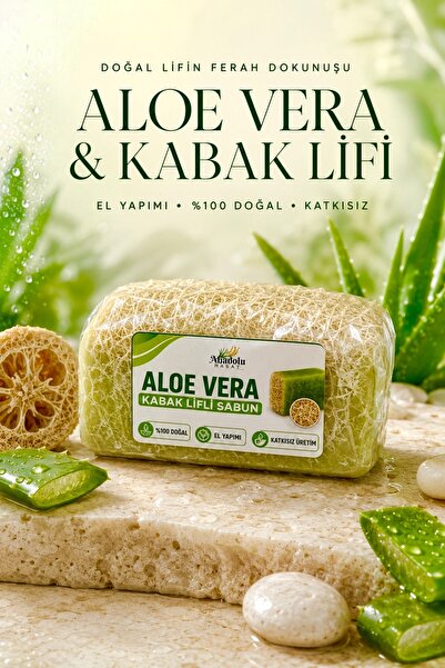 ANADOLU HASAT Doğa Aloe Vera Kabak Lifli Sabun 110 Gr