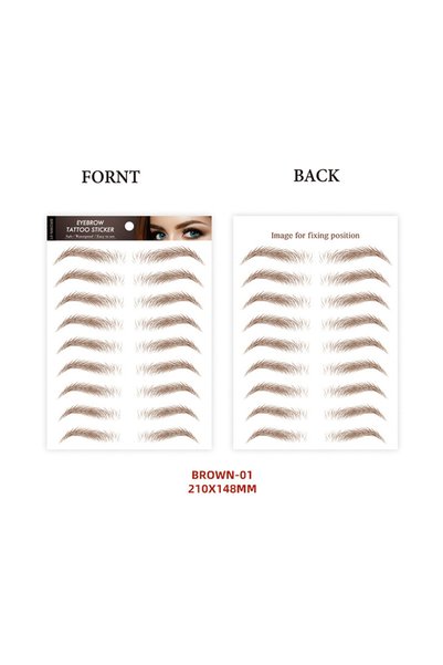 Choice brown-01 Eyebrow Makeup Tattoo Sticker Water-based Hair-liked Waterpro...
