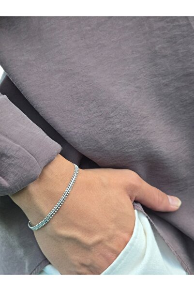 Roseliere Jewelry Xuping 14K Silver Erkek Bileklik Buğday Zincir Model Şık Ta...