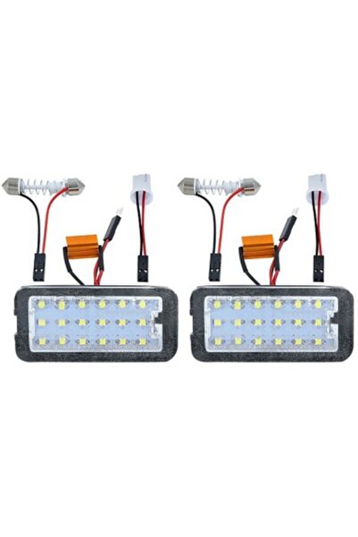 Xenon Bright Σετ 2 λαμπών LED πινακίδας κυκλοφορίας για Fiat 500, 500C μοντέλ...