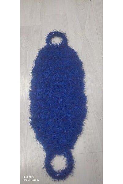 Kevser nur tuhafiye Hard Rope Knitted Bath Towel Blue Color