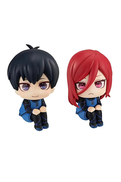 BANDAI 2pcs 07 Isagi Yoichi Doll Blue Lock Action Figures toy Q Version Chigi...