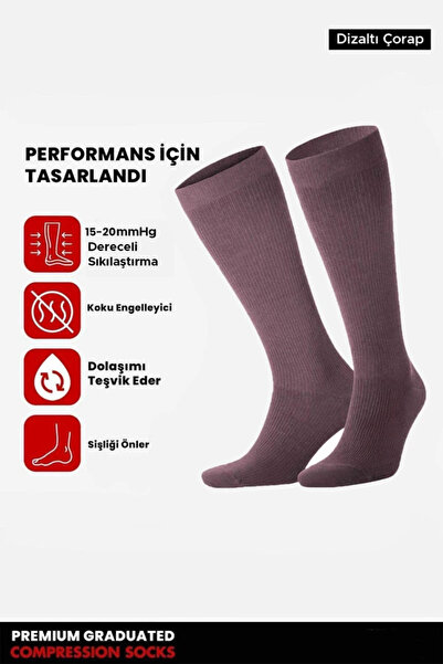 Mısırlı جوارب للركبة من القطن العضوي للجنسين بتقنية خاصة لشد البشرة، جوارب لل...
