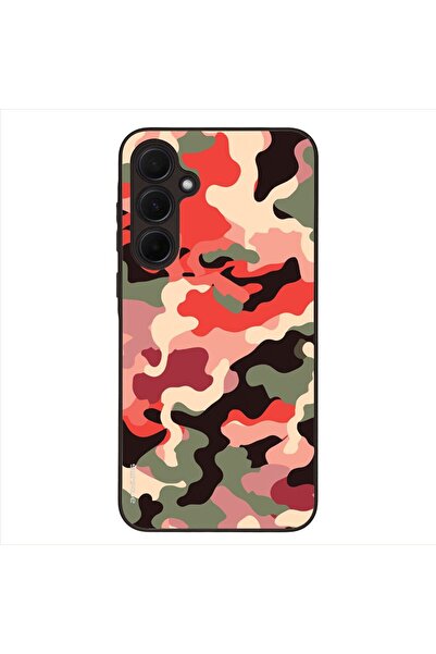 OEM Θήκη Sonique Camouflage Army Series για Samsung Galaxy A35 5G Κόκκινο