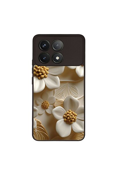 OEM Θήκη Sonique 3D Flower Series για Xiaomi Poco F6 Pro 5G Λευκό