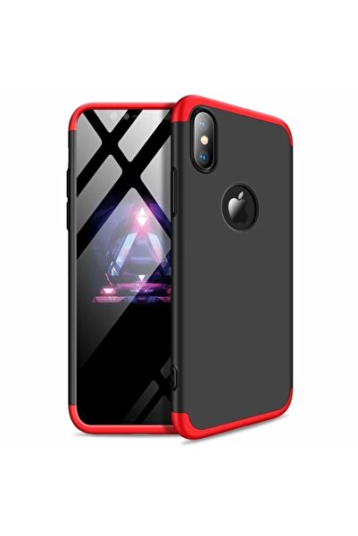 OEM GKK 360 Πλήρης Προστασία Σώματος Apple iPhone XS MAX Μαύρο/Κόκκινο