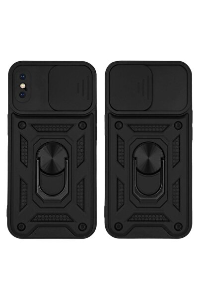 OEM Θήκη Ring Armor CamPro Sonique για Apple iPhone X / iPhone XS Μαύρο