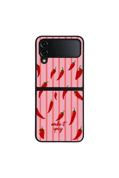 OEM Θήκη Σειράς Sonique Stripe Stories για Samsung Galaxy Z Flip 4 Make It Spicy