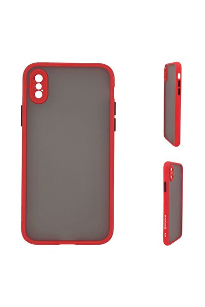 OEM Θήκη Σιλικόνης Color Button Bumper Sonique Apple iPhone X / iPhone XS Κόκ...