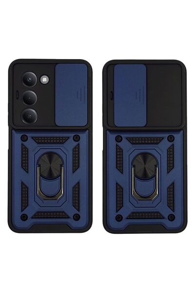 OEM Θήκη Ring Armor CamPro Sonique για Xiaomi Redmi 15 4G / Redmi 15 5G Μπλέ