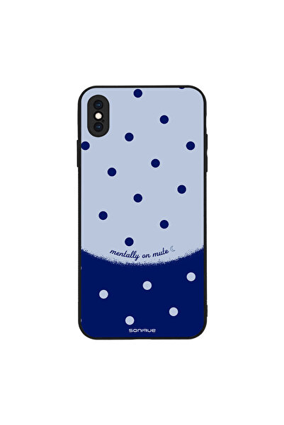 OEM Θήκη Sonique Delulu Polka Era Series για Apple iPhone XS MAX Blue Mentally