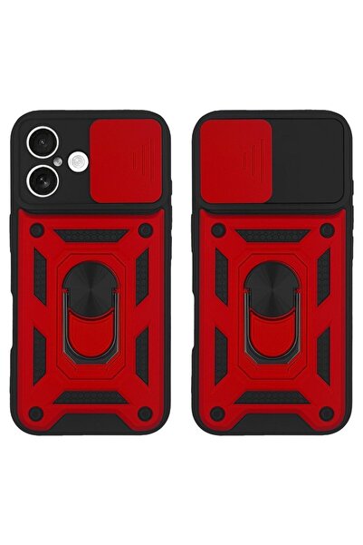 OEM Θήκη Ring Armor CamPro Sonique για Apple iPhone 16 Plus Κόκκινο