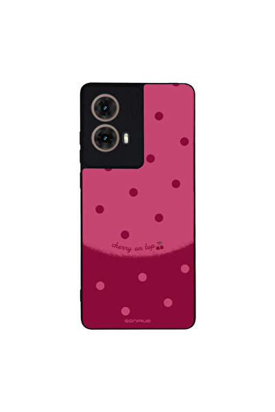 OEM Θήκη Sonique Delulu Polka Era Series για Motorola Moto G85 5G Top Cherry