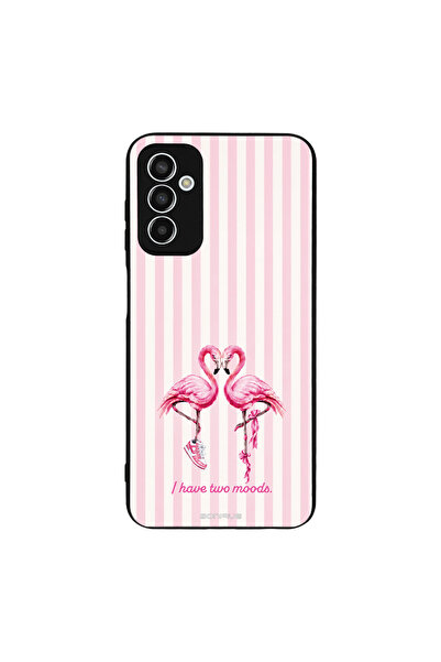OEM Θήκη Sonique Stripe Stories Series για Samsung Galaxy M13 4G Φλαμίνγκο