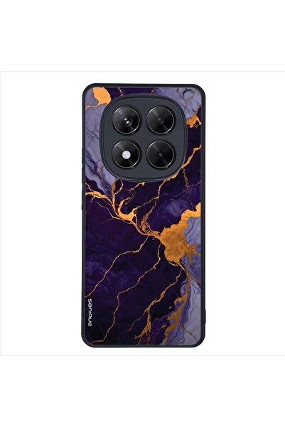 OEM Θήκη Sonique Marble Series για Xiaomi Redmi Note 14 Pro 5G / Poco X7 5G Μωβ