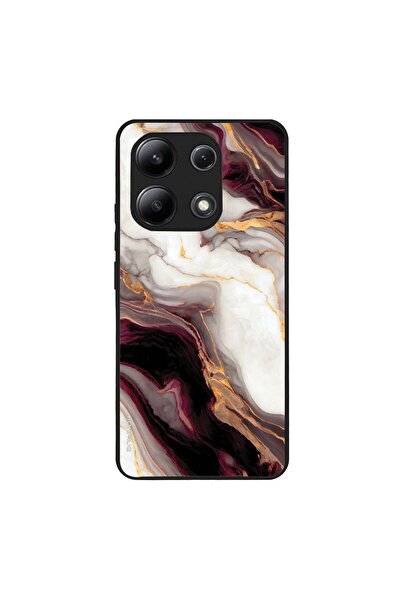 OEM Θήκη Sonique Marble Series για Xiaomi Redmi Note 13 4G Μπορντώ