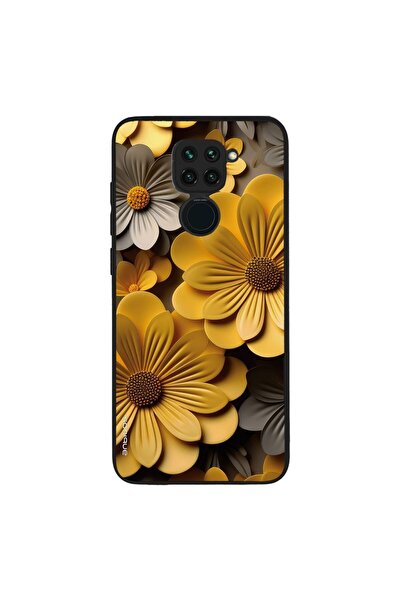 OEM Θήκη Sonique 3D Flower Series για Xiaomi Redmi Note 9 Κίτρινο