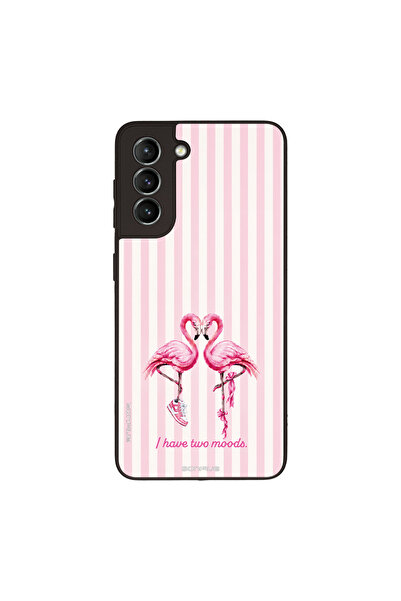 OEM Θήκη Sonique Stripe Stories Series για Samsung Galaxy S21 Φλαμίνγκο