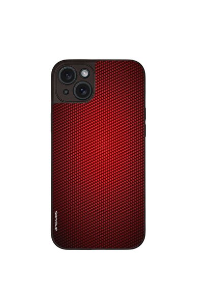 OEM Θήκη Sonique Carbon Series για Apple iPhone 15 Plus Κόκκινο