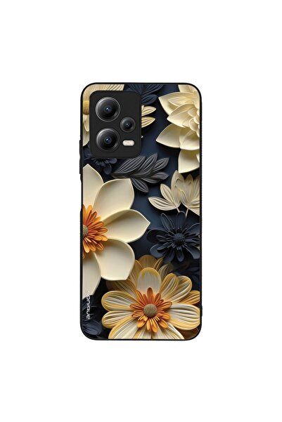 OEM Θήκη Sonique 3D Flower Series για Xiaomi Redmi Note 12 5G / Poco X5 5G Εκρού