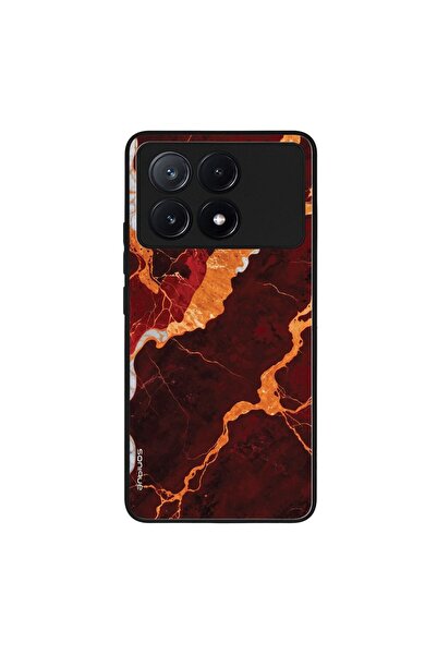 OEM Θήκη Sonique Marble Series για Xiaomi Poco X6 Pro 5G Κόκκινο