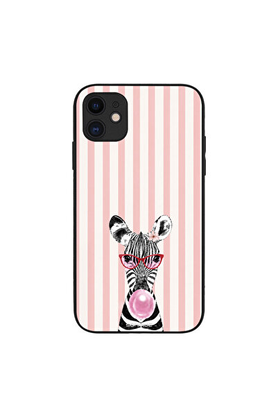 OEM Θήκη Sonique Stripe Stories Series για Apple iPhone 11 Ζέβρα – Τσιχλόφουσκα