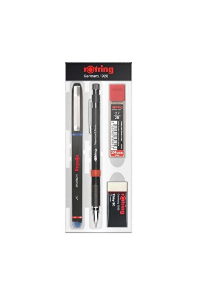 Rotring Ofis Seti,mavi,0.7 Roller ve Versatil Kalem,silgi,uç Hediyeli