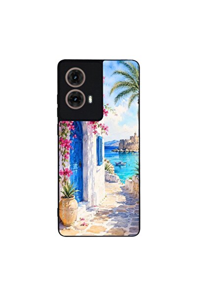 OEM Θήκη Sonique Greek Island Muse Series για Motorola Moto G85 5G Σοκάκι Ρόδου
