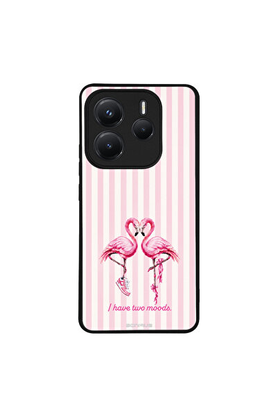 OEM Θήκη Sonique Stripe Stories Series για Xiaomi Redmi Note 14 5G Φλαμίνγκο