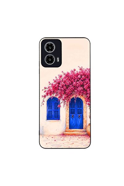 OEM Θήκη Sonique Greek Island Muse Series για Motorola Moto G34 5G Ροζ Μπουκα...