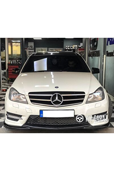 KitGaraj Mercedes-Benz W204 C180 Makyajlı Piano Black Ön Ek (Plastik) Boyalı