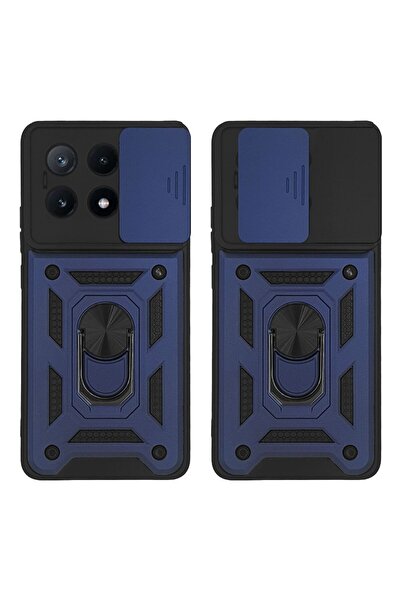 OEM Θήκη Ring Armor CamPro Sonique για Xiaomi Poco X6 Pro 5G Μπλέ