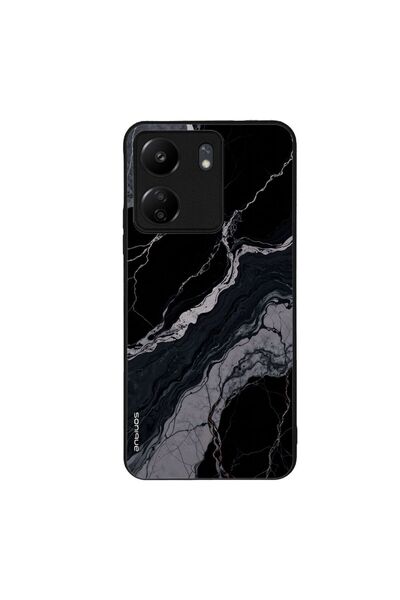 OEM Θήκη Sonique Marble Series για Xiaomi Redmi 13C 4G / Poco C65 4G Μαύρο 02