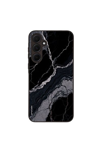 OEM Θήκη Sonique Marble Series για Samsung Galaxy A35 5G Μαύρο 02