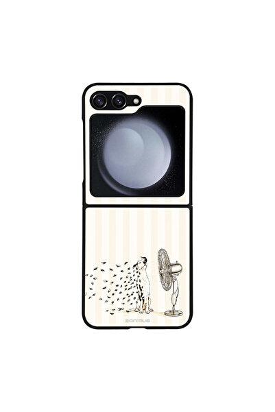 OEM Θήκη Sonique Σειράς Stripe Stories για Samsung Galaxy Z Flip 5 Cool Dog