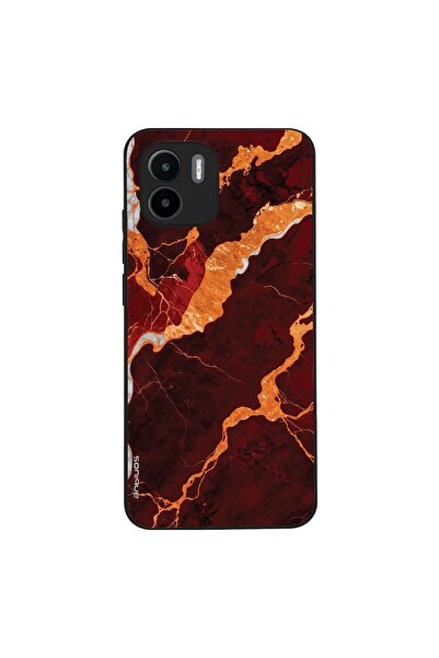 OEM Θήκη Sonique Marble Series για Xiaomi Redmi A1 / Redmi A2 Κόκκινο