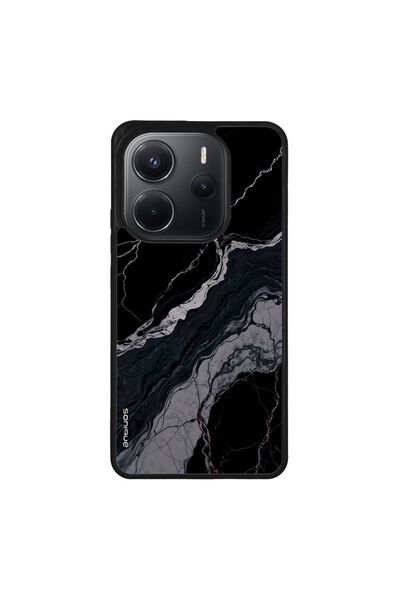 OEM Θήκη Sonique Marble Series για Xiaomi Redmi Note 14 4G (164.84mm) Μαύρο 02