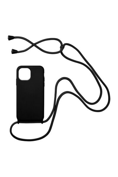 OEM Θήκη Σιλικόνης με Κορδόνι CarryHang Sonique Xiaomi Redmi A1 / Redmi A2 Μαύρο