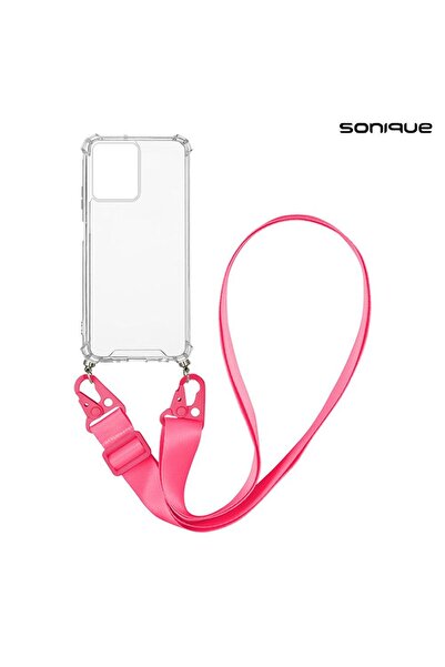 OEM Θήκη Σιλικόνης με Strap Sonique Armor Clear Xiaomi Redmi 13C 4G / Redmi 1...