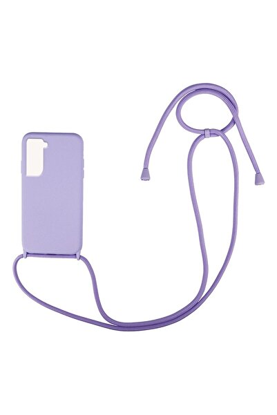 OEM Θήκη Σιλικόνης με Κορδόνι CarryHang Sonique Samsung Galaxy S21 FE Λιλά