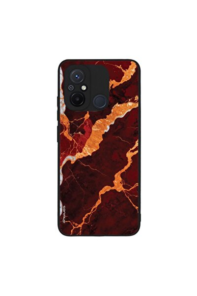 OEM Θήκη Sonique Marble Series για Xiaomi Redmi 12C Κόκκινο