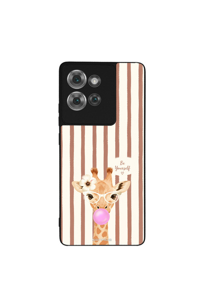 OEM Θήκη Sonique Stripe Stories Series για Motorola Edge 50 5G Καφέ - Καμηλοπ...